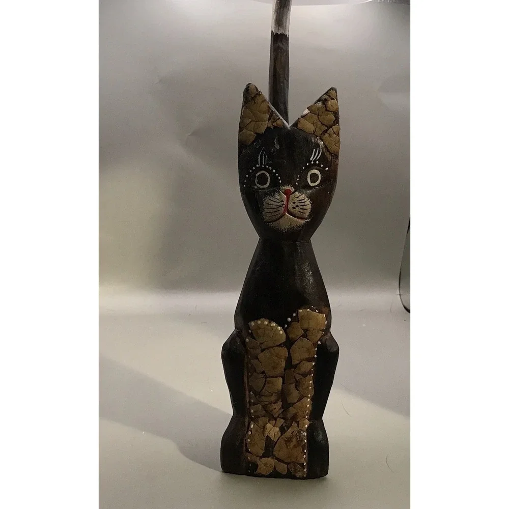 Hand Painted‎ Wooden Kitty 13